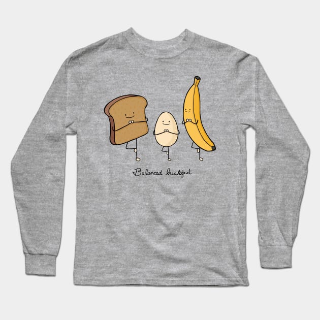 Balanced breakfast Long Sleeve T-Shirt by oddowl